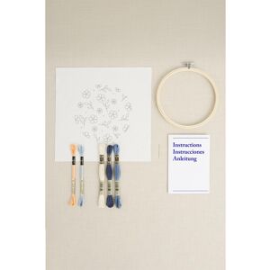 DMC Embroidery Kit Blue Ditsy Florals by Jenni Davis - Intermediate DMC Embroidery Kit Blue Ditsy Florals by Jenni Davis - Intermediate