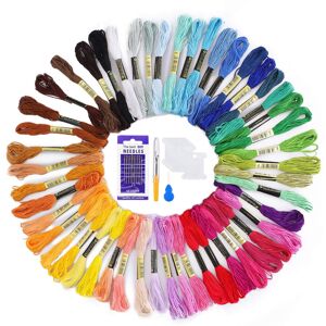 Embroidery Threads 50 Skeins Per Pack,AUERVO Cross Stitch Threads for Friendship Embroidery Threads 50 Skeins Per Pack,AUERVO Cross Stitch Threads for Friendship