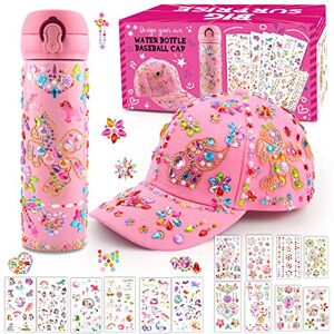 Youerls Gifts for Girls Decorate Your Own Water Bottle and Baseball Cap,Art and Crafts f Youerls Gifts for Girls Decorate Your Own Water Bottle and Baseball Cap,Art and Crafts f