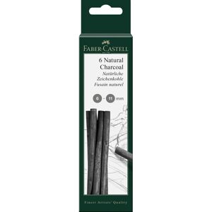 Faber Castell Art & Graphic Pitt Natural Charcoal Stick, Charcoal, 6-11mm, For A Faber Castell Art & Graphic Pitt Natural Charcoal Stick, Charcoal, 6-11mm, For A