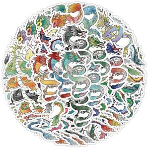 LYunMu 60 Pcs Dragon Stickers for Kids Teens Adults Boys Girls Gift,Stickers Pack for L LYunMu 60 Pcs Dragon Stickers for Kids Teens Adults Boys Girls Gift,Stickers Pack for L