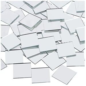 Belle Vous 120 Pack Square Mirror Tiles - 2.5 x 2.5cm / 0.98 X 0.98 inch - Mirror Glass Til Belle Vous 120 Pack Square Mirror Tiles - 2.5 x 2.5cm / 0.98 X 0.98 inch - Mirror Glass Til