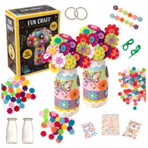 HTI Fun Craft Flower Craft Kit for Kids Over 300+ Pieces Make Your Own Flower Bouq HTI Fun Craft Flower Craft Kit for Kids Over 300+ Pieces Make Your Own Flower Bouq