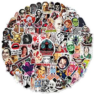 Bric Dodo 100Pcs Horror Movie Killer Role Character Stickers Laptop Car Scrapbook Phone Sk Bric Dodo 100Pcs Horror Movie Killer Role Character Stickers Laptop Car Scrapbook Phone Sk