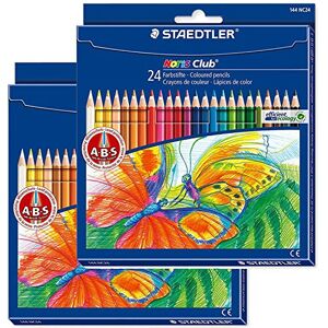 Staedtler Noris Club Coloured Pencils Set of 24 Colours 24er-Pack Doppelpack assorted co Staedtler Noris Club Coloured Pencils Set of 24 Colours 24er-Pack Doppelpack assorted co
