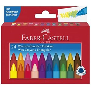 Faber Wax Crayons Pack of 12 or 24 in Case Faber Wax Crayons Pack of 12 or 24 in Case