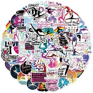 Bric Dodo 100 Pcs Gymnastics Stickers Laptop Car Scrapbook Phone Skateboard Bike Travel Ca Bric Dodo 100 Pcs Gymnastics Stickers Laptop Car Scrapbook Phone Skateboard Bike Travel Ca