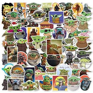 FAMILIO 72 Piece Baby Yoda Party Gift FAMLIO-Baby Yoda Sticker Cartoon Sticker Decoratio FAMILIO 72 Piece Baby Yoda Party Gift FAMLIO-Baby Yoda Sticker Cartoon Sticker Decoratio