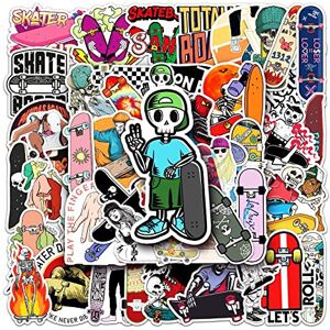 LYunMu 50 pcs Skate Graffiti Stickers Cool Random Stickers Vinyl Skateboard Stickers, V LYunMu 50 pcs Skate Graffiti Stickers Cool Random Stickers Vinyl Skateboard Stickers, V