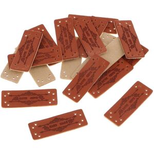 Unbranded 20 Pieces Pu Leather Handmade Garment Label Tags Diy Sewing Craft Patches Unbranded 20 Pieces Pu Leather Handmade Garment Label Tags Diy Sewing Craft Patches