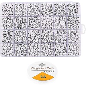 Unbranded 1200pcs Letter Beads Sorted Alphabet Beads Letter Bead Kit Round Letter Beads Fo Unbranded 1200pcs Letter Beads Sorted Alphabet Beads Letter Bead Kit Round Letter Beads Fo