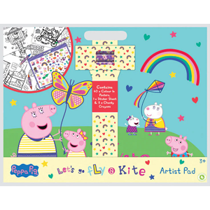 Peppa Pig Artist Pad Colour in Posters Stickers & Crayons 3+ Gift Set Peppa Pig Artist Pad Colour in Posters Stickers & Crayons 3+ Gift Set