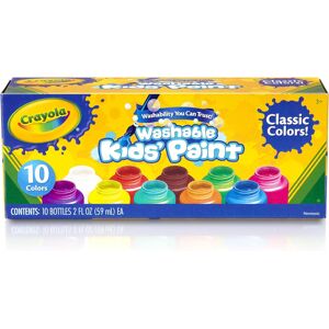CRAYOLA Washable Paints - Assorted Colours Pack of 10 Perfect for Any Arts & Cra CRAYOLA Washable Paints - Assorted Colours Pack of 10 Perfect for Any Arts & Cra