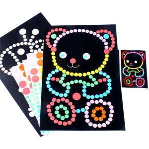 winwin Colorful Dot Puzzle Mosaic Sticker Game Children DIY Toys winwin Colorful Dot Puzzle Mosaic Sticker Game Children DIY Toys
