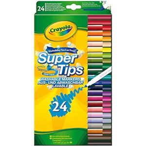CRAYOLA SuperTips Washable Markers Assorted Colours Premium Felt Tip Pens That C CRAYOLA SuperTips Washable Markers Assorted Colours Premium Felt Tip Pens That C