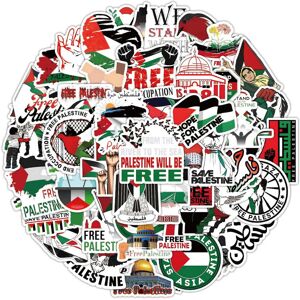 Unbranded 50Pcs Palestine Stickers Waterproof Decal Cartoon Graffiti Sticker for Water Bot Unbranded 50Pcs Palestine Stickers Waterproof Decal Cartoon Graffiti Sticker for Water Bot