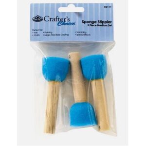 Royal & Langnickel Set of 3 Medium Sponge Stippler Dabber Foam Paint Brushes for Stencils Royal & Langnickel Set of 3 Medium Sponge Stippler Dabber Foam Paint Brushes for Stencils