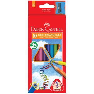 Faber-Castell Jumbo Multi - Colored Pencils - 10 pcs Faber-Castell Jumbo Multi - Colored Pencils - 10 pcs