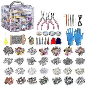 Unbranded 2456 Pieces Of Jewelry Making Kit, Jewelry Making Tool Kit With Jewelry Beads, J Unbranded 2456 Pieces Of Jewelry Making Kit, Jewelry Making Tool Kit With Jewelry Beads, J