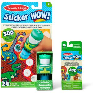 Melissa & Doug Sticker WOW! Dinosaur Bundle: 24-Page Activity Pad, Sticker Stamper, Mini Activi Melissa & Doug Sticker WOW! Dinosaur Bundle: 24-Page Activity Pad, Sticker Stamper, Mini Activi