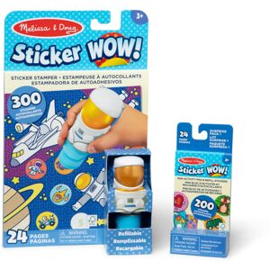 Melissa & Doug Sticker WOW! Astronaut Bundle: 24-Page Activity Pad, Sticker Stamper, Mini Activ Melissa & Doug Sticker WOW! Astronaut Bundle: 24-Page Activity Pad, Sticker Stamper, Mini Activ