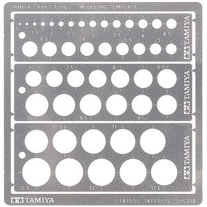 Tamiya 74150 Circle Stencil PE (3) 1-12.5 mm, Craft Tools, Model Making Accessories, 30 Tamiya 74150 Circle Stencil PE (3) 1-12.5 mm, Craft Tools, Model Making Accessories, 30
