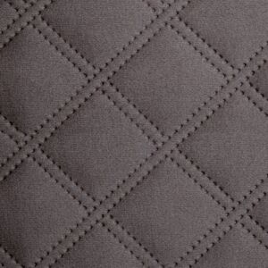 I Want Fabric Double Stitch Diamond Quilted Velvet Upholstery Fabric - Grey I Want Fabric Double Stitch Diamond Quilted Velvet Upholstery Fabric - Grey