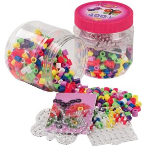Hama 10.8791 Maxi 400 Beads & Pegboards in Tub Pink Multicolour One Hama 10.8791 Maxi 400 Beads & Pegboards in Tub Pink Multicolour One