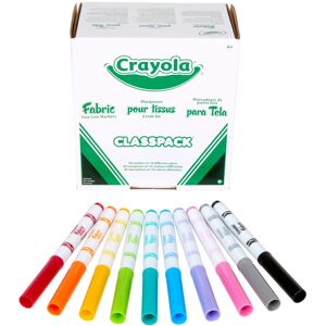 Crayola 588215 Fabric Marker Classpack 10 Colors (Colors May Vary) 80 Markers Se Crayola 588215 Fabric Marker Classpack 10 Colors (Colors May Vary) 80 Markers Se