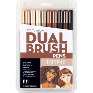 Tombow 56170 Dual Brush Pen Art Markers Portrait 10-Pack. Blendable Tombow 56170 Dual Brush Pen Art Markers Portrait 10-Pack. Blendable