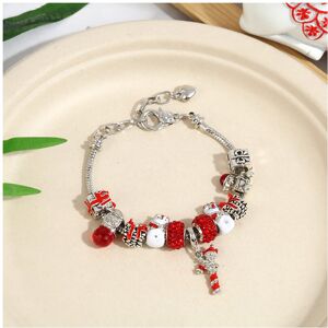 Unbranded (style-6, 21cm) Festive Crystal Beaded Bracelet for Girls Christmas DIY Charm Br Unbranded (style-6, 21cm) Festive Crystal Beaded Bracelet for Girls Christmas DIY Charm Br