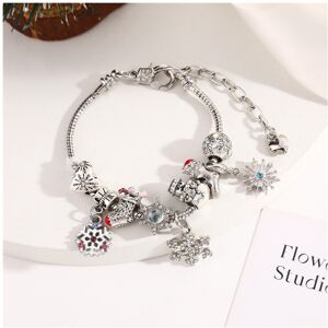 Unbranded (style-12, 21cm) Festive Crystal Beaded Bracelet for Girls Christmas DIY Charm B Unbranded (style-12, 21cm) Festive Crystal Beaded Bracelet for Girls Christmas DIY Charm B