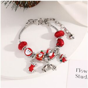 Unbranded (style-13, 18cm) Festive Crystal Beaded Bracelet for Girls Christmas DIY Charm B Unbranded (style-13, 18cm) Festive Crystal Beaded Bracelet for Girls Christmas DIY Charm B