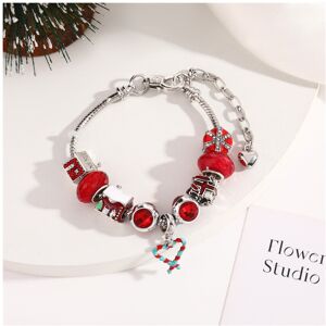 Unbranded (style-18, 20cm) Festive Crystal Beaded Bracelet for Girls Christmas DIY Charm B Unbranded (style-18, 20cm) Festive Crystal Beaded Bracelet for Girls Christmas DIY Charm B