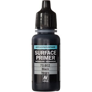 Vallejo Acrylic Polyurethane 17ml Black Primer Vallejo Acrylic Polyurethane 17ml Black Primer