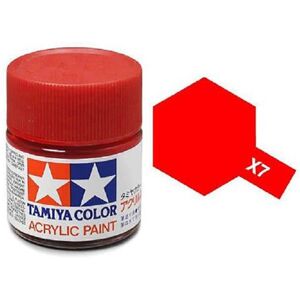 Tamiya Models X-7 Mini Acrylic Paint Red Tamiya Models X-7 Mini Acrylic Paint Red