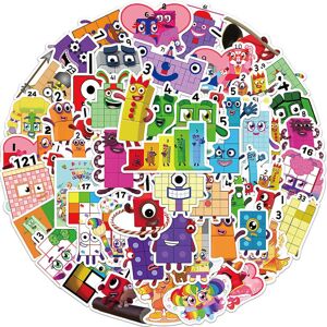 Unbranded 52pcs Numberblocks Cartoon Stickers Pack, Colorful Waterproof Stickers For Water Unbranded 52pcs Numberblocks Cartoon Stickers Pack, Colorful Waterproof Stickers For Water