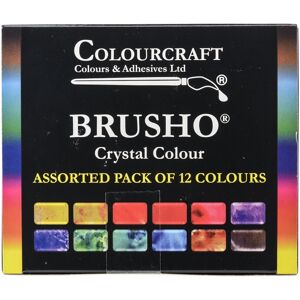 Brusho by Colourcraft 12 Color Brusho Crystal Colour Set 0.5 Ounce (Pack of 12) Brusho by Colourcraft 12 Color Brusho Crystal Colour Set 0.5 Ounce (Pack of 12)