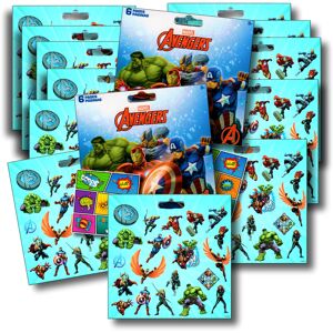 Marvel AVENGERS Stickers Party Favors Bundle of 12 Sheets over 240 Stickers plus Marvel AVENGERS Stickers Party Favors Bundle of 12 Sheets over 240 Stickers plus