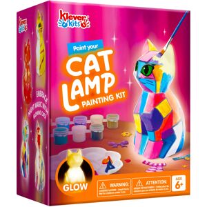 Klever Kits Paint Your Own Cat Lamp Kit,Arts and Crafts for Kids Age 6 7 8 9 10 Klever Kits Paint Your Own Cat Lamp Kit,Arts and Crafts for Kids Age 6 7 8 9 10