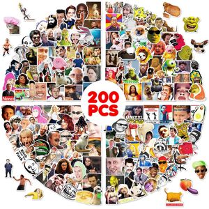 Unbranded 200 Pack Meme Stickers For Adults And Teens, Waterproof Vinyl Funny Emoticons St Unbranded 200 Pack Meme Stickers For Adults And Teens, Waterproof Vinyl Funny Emoticons St