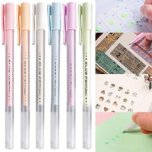 Unbranded 6 Pcs Adhesive Glue Pens,scrapbook Quick Dry Glue Pen, Crafting Fabric Pen Liqui Unbranded 6 Pcs Adhesive Glue Pens,scrapbook Quick Dry Glue Pen, Crafting Fabric Pen Liqui