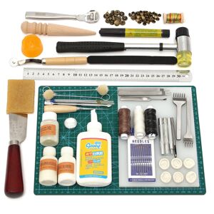 Unbranded New Leather Craft Tool Kit Leather Hand Sewing Tool Punch Cutter DIY Set Unbranded New Leather Craft Tool Kit Leather Hand Sewing Tool Punch Cutter DIY Set
