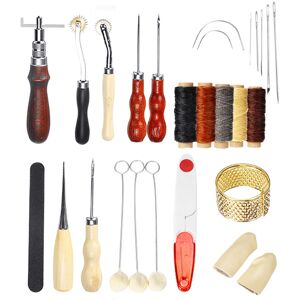 Unbranded New 27Pcs Leather Handmade Craft Tool DIY Goods Working Tools Kit Hand Sewing Ca Unbranded New 27Pcs Leather Handmade Craft Tool DIY Goods Working Tools Kit Hand Sewing Ca
