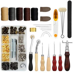 Unbranded New Leather Craft Tools Kit Hand Sewing Stitching Punch Carving Saddle Rivets To Unbranded New Leather Craft Tools Kit Hand Sewing Stitching Punch Carving Saddle Rivets To