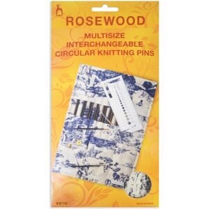 Pony Knitting Pins Circular Interchangeable Set Rosewood Cotton Wrap Pony Knitting Pins Circular Interchangeable Set Rosewood Cotton Wrap