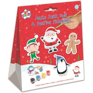 Kids Create Make & Paint Your Own Christmas Plaster Figures Santa Elf Childrens Craft Kit Kids Create Make & Paint Your Own Christmas Plaster Figures Santa Elf Childrens Craft Kit
