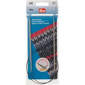 Prym 24"" Circular Brass 3.5mm Knitting Needles Silver Prym 24"" Circular Brass 3.5mm Knitting Needles Silver
