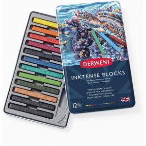 Derwent Inktense Blocks 12 Tin Set of 12 8mm Block Soft Texture Wa Derwent Inktense Blocks 12 Tin Set of 12 8mm Block Soft Texture Wa