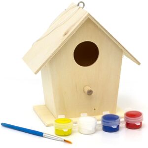 Carousel Art And Craft Set Children's Paint Your Own Bird House DIY Bird House Kit Wood Carousel Art And Craft Set Children's Paint Your Own Bird House DIY Bird House Kit Wood